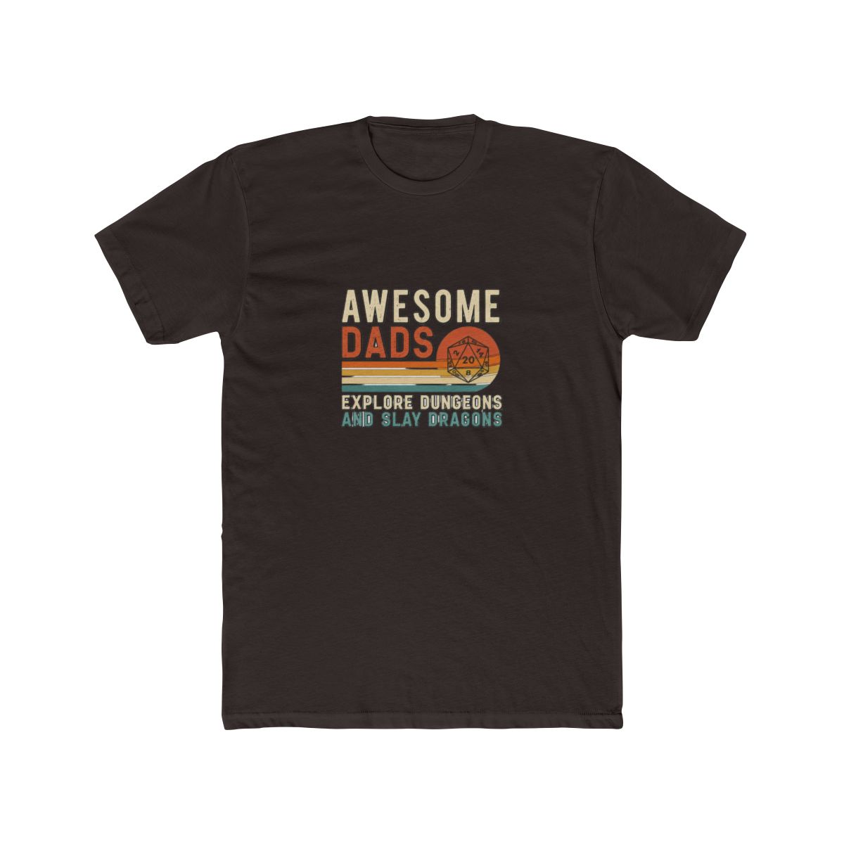 Awesome Dads Explore Dungeons and Slay Dragons T Shirt | D&D Tee | Dungeons and Dragons Shirt