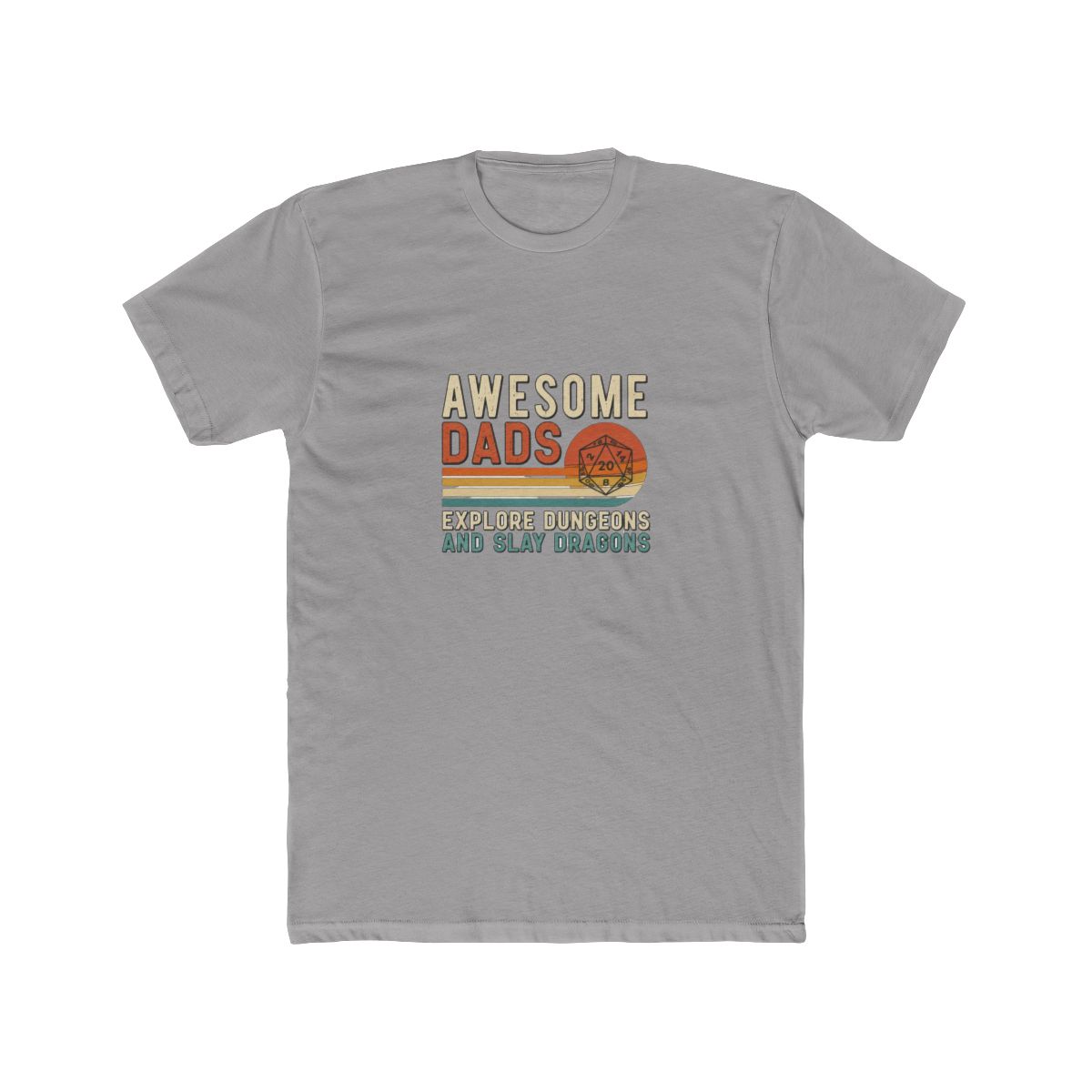 Awesome Dads Explore Dungeons and Slay Dragons T Shirt | D&D Tee | Dungeons and Dragons Shirt - alternate angle 2, merchandise