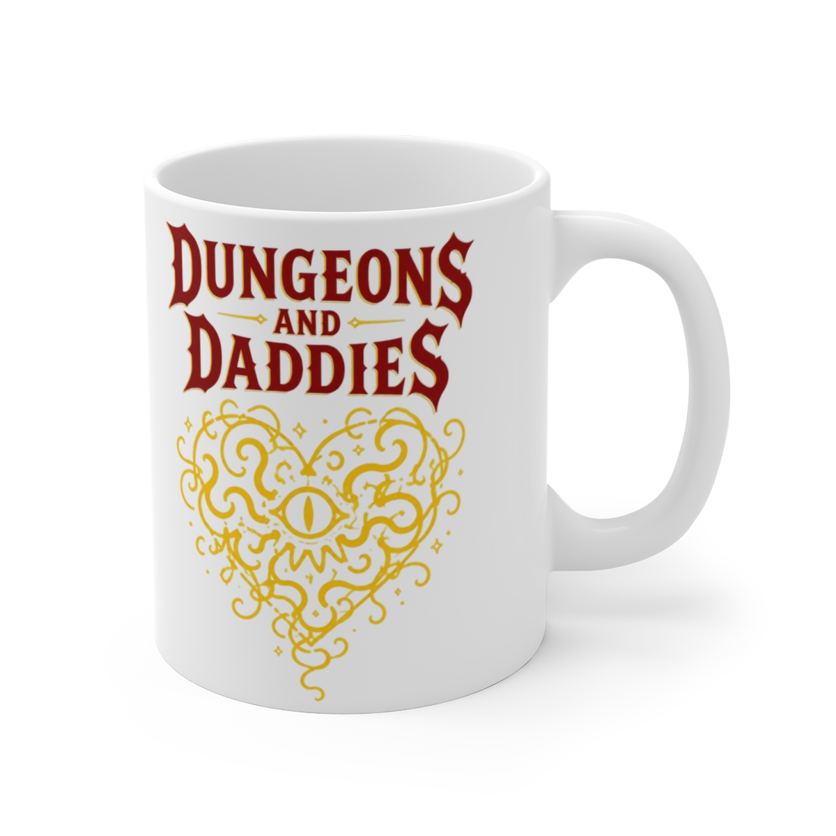 Dungeons and Daddies "The Doodler," White Mug