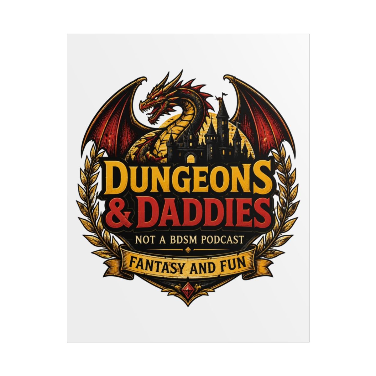Dungeons and Daddies "DUNGEONS" Poster - alternate angle 1, merchandise